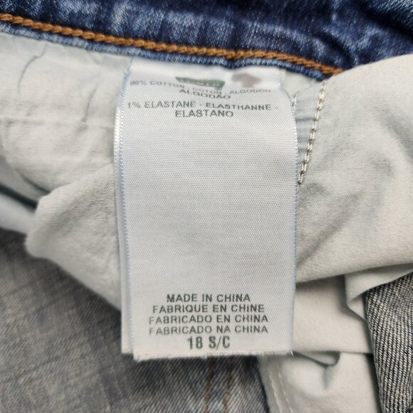 Levi’s 590 Boot Cut Womens 18 18S 38x28 Mid Rise Jeans Open Top Flap Pockets - Picture 9 of 14